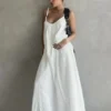 Bornladies Camisole Dress 2026 Spring and Summer New Style Women Loose Texture A-line Long Vacation Dress