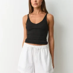 Bornladies 2026 Spring and Summer New Casual Women's Home Wear High-Waisted Drawstring Loose and Slim-fitting Shorts